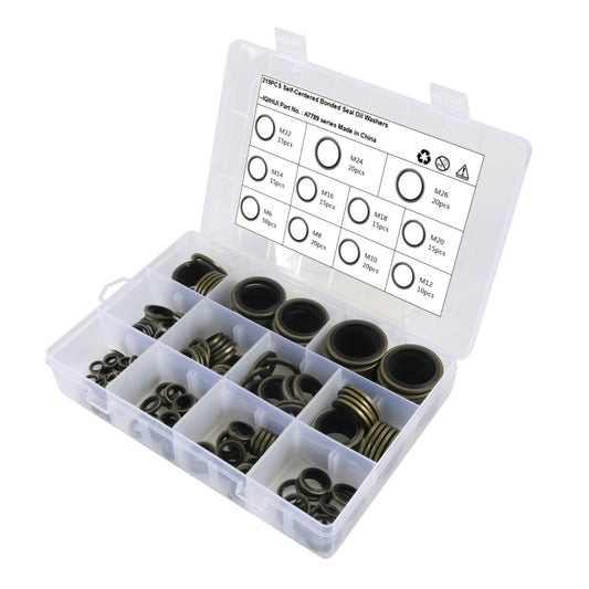 A7789 215 in 1 11 Sizes O-type Seal Oil Washer Assortment Kit - Booster Cable & Clip by buy2fix | Online Shopping UK | buy2fix