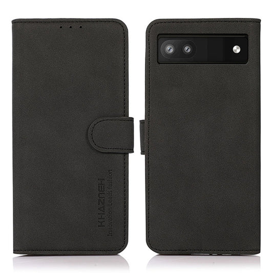For Google Pixel 7a KHAZNEH Matte Texture Leather Phone Case(Black) - Google Cases by buy2fix | Online Shopping UK | buy2fix