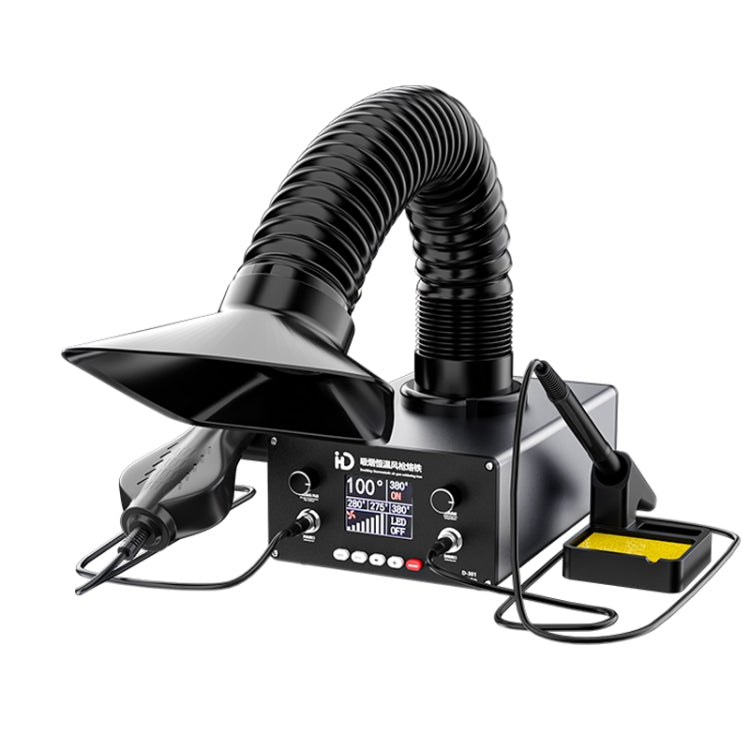 D301 Multifunctional Intelligent Smoking Constant Temperature Soldering Disassembly Rework Station(EU Plug) by buy2fix