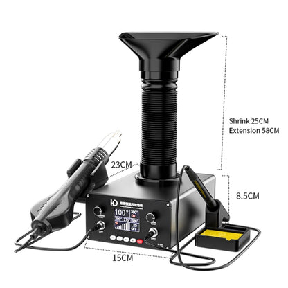 D301 Multifunctional Intelligent Smoking Constant Temperature Soldering Disassembly Rework Station(EU Plug) by buy2fix