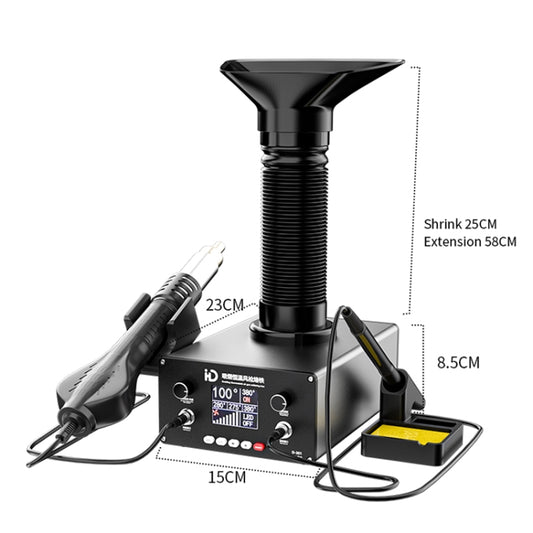 D301 Multifunctional Intelligent Smoking Constant Temperature Soldering Disassembly Rework Station(EU Plug) by buy2fix