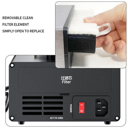 D301 Multifunctional Intelligent Smoking Constant Temperature Soldering Disassembly Rework Station(EU Plug) by buy2fix