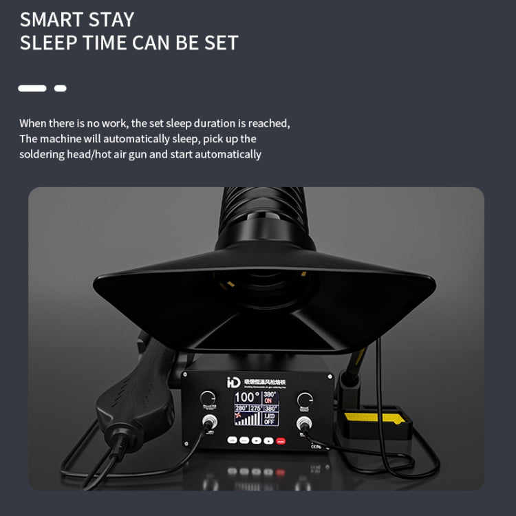 D301 Multifunctional Intelligent Smoking Constant Temperature Soldering Disassembly Rework Station(EU Plug) by buy2fix
