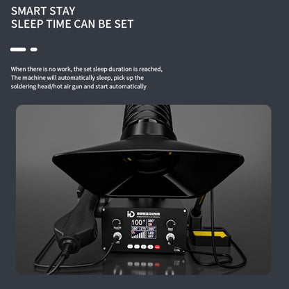 D301 Multifunctional Intelligent Smoking Constant Temperature Soldering Disassembly Rework Station(EU Plug) by buy2fix