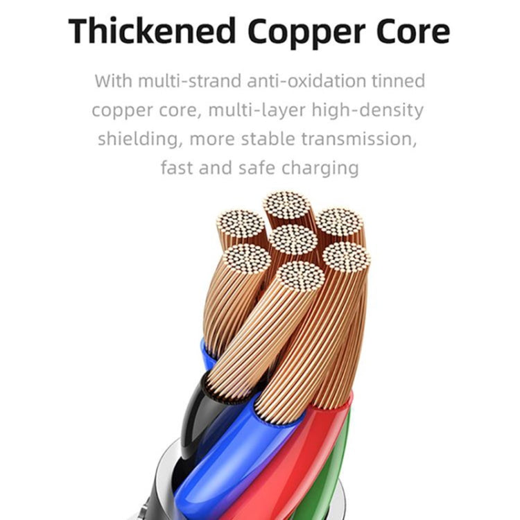 USAMS US-SJ602 U84 USB to USB-C / Type-C 3A Charging Data Cable, Length:2m - USB-C & Type-C Cable by USAMS | Online Shopping UK | buy2fix