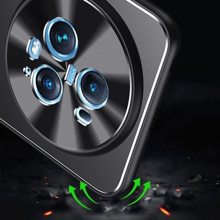 For Honor Magic5 Pro Blade Series TPU + Titanium Alloy Phone Case with Holder(Black Silver) by buy2fix