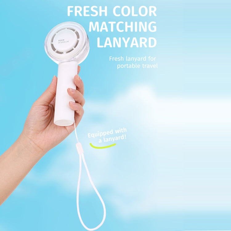ROCK RST10853 Mini Handheld ElectricTurbo Fan(White) - Electric Fans by ROCK | Online Shopping UK | buy2fix