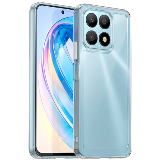 For Honor X8a Colorful Series Acrylic + TPU Phone Case(Transparent)