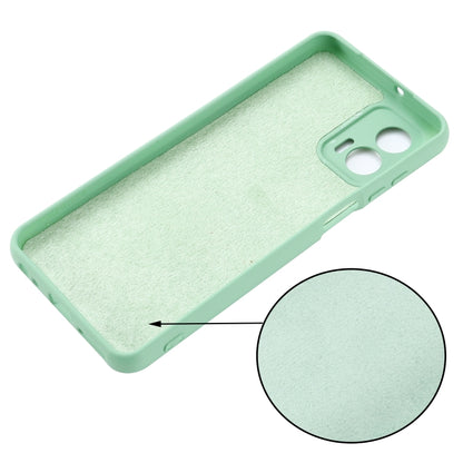 For Motorola Moto G73 Pure Color Liquid Silicone Shockproof Phone Case(Green) - Motorola Cases by buy2fix | Online Shopping UK | buy2fix