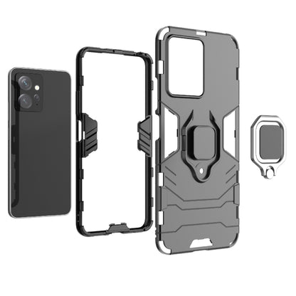 For Xiaomi Redmi Note 12 4G Global Magnetic Ring Holder PC + TPU Phone Case(Black) by buy2fix
