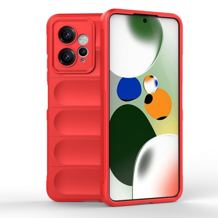 For Xiaomi Redmi Note 12 4G Global Magic Shield TPU + Flannel Phone Case(Red) by buy2fix