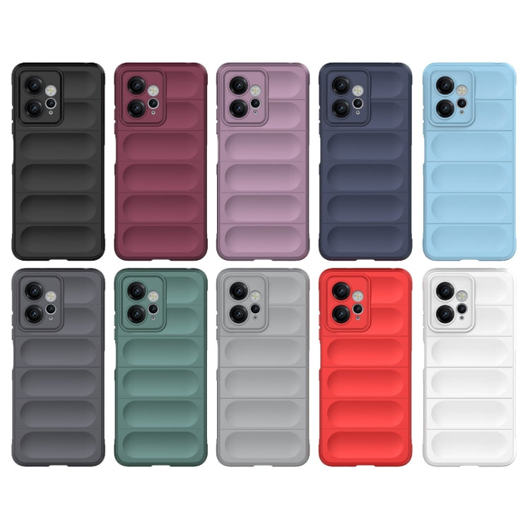 For Xiaomi Redmi Note 12 4G Global Magic Shield TPU + Flannel Phone Case(Light Blue) by buy2fix