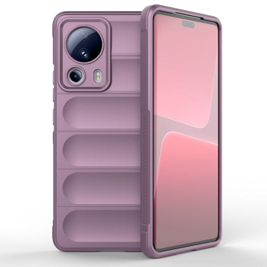 For Xiaomi 13 Lite Magic Shield TPU + Flannel Phone Case(Purple) - Xiaomi Cases by buy2fix | Online Shopping UK | buy2fix