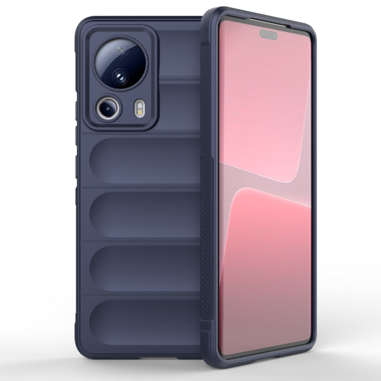 For Xiaomi 13 Lite Magic Shield TPU + Flannel Phone Case(Dark Blue) - Xiaomi Cases by buy2fix | Online Shopping UK | buy2fix