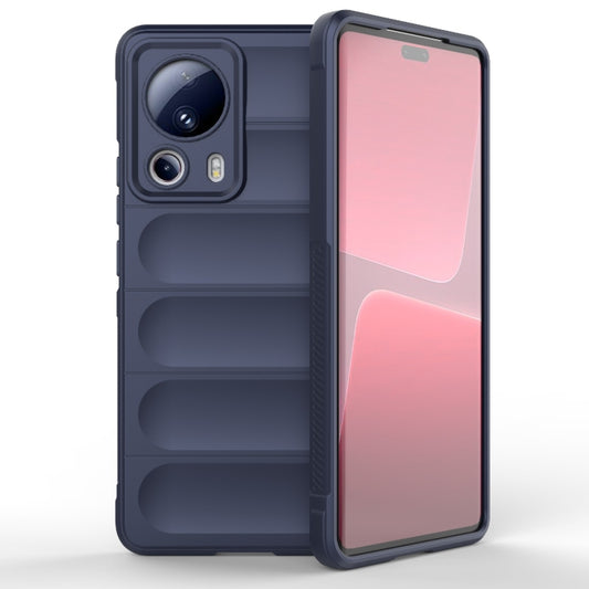 For Xiaomi 13 Lite Magic Shield TPU + Flannel Phone Case(Dark Blue) - Xiaomi Cases by buy2fix | Online Shopping UK | buy2fix