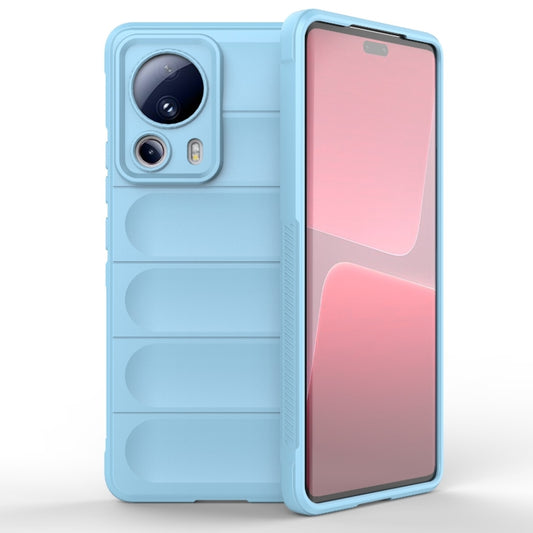 For Xiaomi 13 Lite Magic Shield TPU + Flannel Phone Case(Light Blue) - Xiaomi Cases by buy2fix | Online Shopping UK | buy2fix