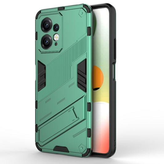 For Xiaomi Redmi Note 12 4G Global Punk Armor 2 in 1 PC + TPU Shockproof Phone Case with Holder(Green) by buy2fix
