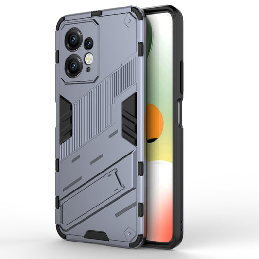 For Xiaomi Redmi Note 12 4G Global Punk Armor 2 in 1 PC + TPU Shockproof Phone Case with Holder(Grey) by buy2fix