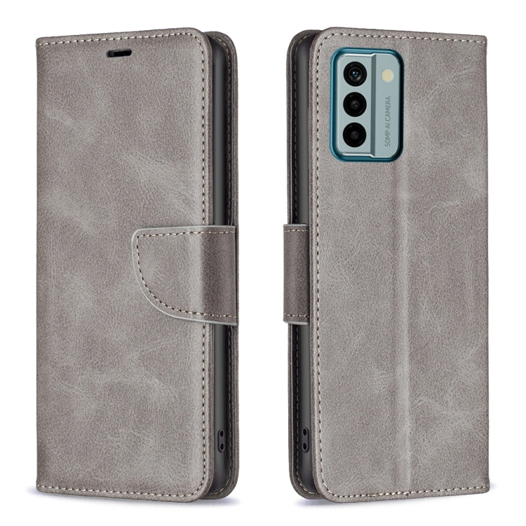For Nokia G22 Lambskin Texture Leather Phone Case(Grey) by buy2fix