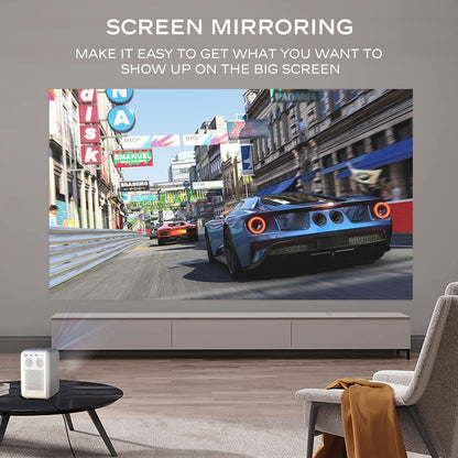 MECOOL KP2 1920x1080P 600ANSI Lumens Portable Mini LED Smart Projector(UK Plug) - Mini Projector by MECOOL | Online Shopping UK | buy2fix