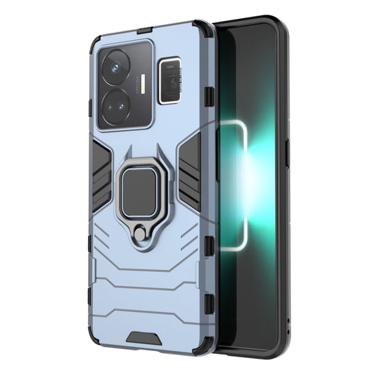 For Realme GT Neo 5 / GT3 Magnetic Ring Holder PC + TPU Phone Case(Navy Blue) - Realme Cases by buy2fix | Online Shopping UK | buy2fix