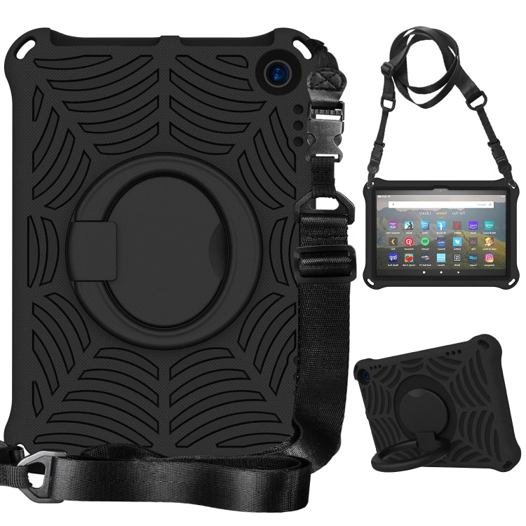 For Amazon Kindle Fire HD 8 2022 / 2020 Spider King Silicone Protective Tablet Case(Black) - Amazon by buy2fix | Online Shopping UK | buy2fix