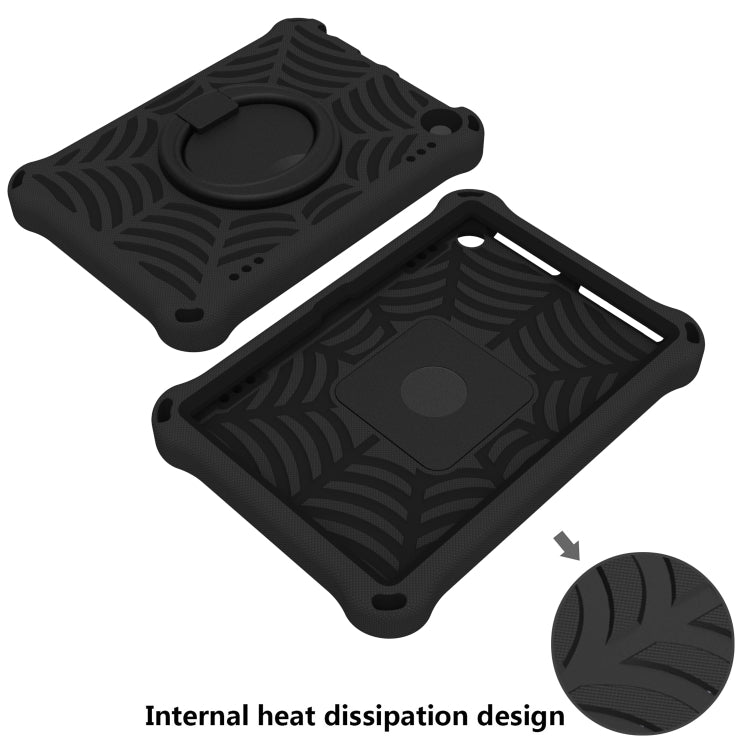 For Amazon Kindle Fire HD 8 2022 / 2020 Spider King Silicone Protective Tablet Case(Black) - Amazon by buy2fix | Online Shopping UK | buy2fix