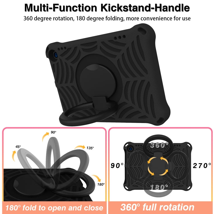 For Amazon Kindle Fire HD 8 2022 / 2020 Spider King Silicone Protective Tablet Case(Black) - Amazon by buy2fix | Online Shopping UK | buy2fix