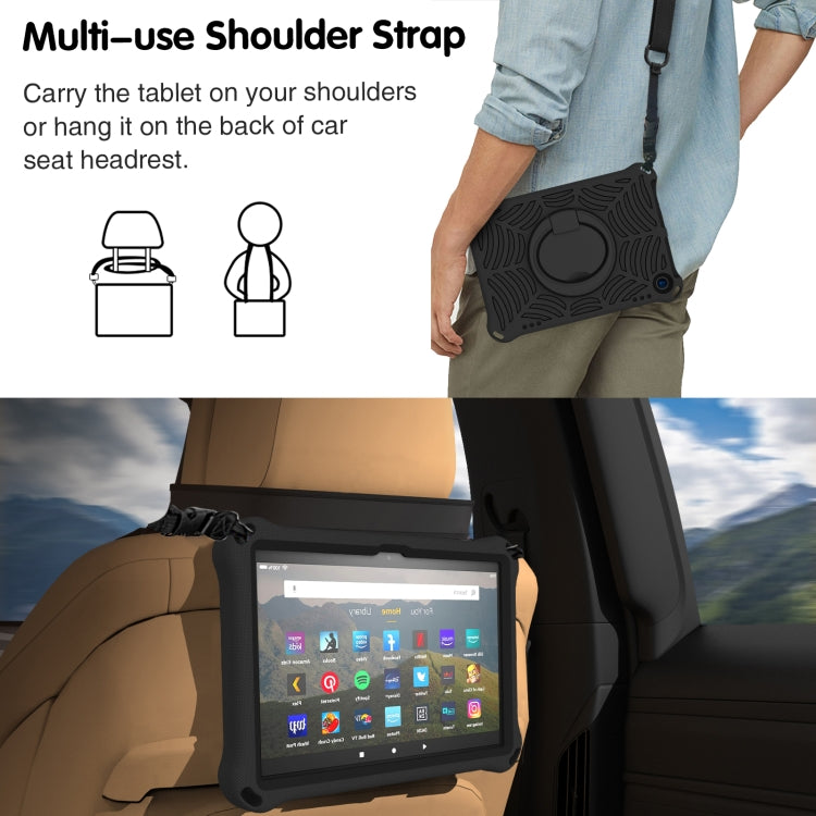 For Amazon Kindle Fire HD 8 2022 / 2020 Spider King Silicone Protective Tablet Case(Black) - Amazon by buy2fix | Online Shopping UK | buy2fix