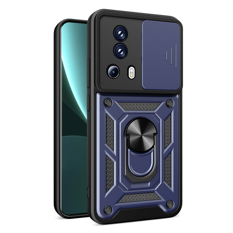 For Xiaomi Civi 2 5G / 13 Lite Sliding Camera Cover Design TPU+PC Phone Case(Blue) - Xiaomi Cases by buy2fix | Online Shopping UK | buy2fix