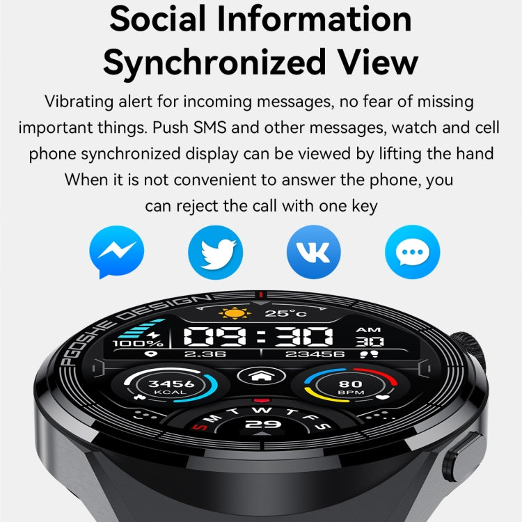 PG3 Pro 1.41 inch TFT Screen Smart Watch, Support Heart Rate / Blood Pressure Monitoring(Black) by buy2fix