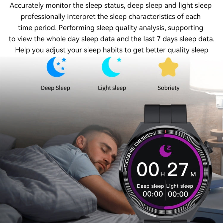 PG3 Pro 1.41 inch TFT Screen Smart Watch, Support Heart Rate / Blood Pressure Monitoring(Black) by buy2fix