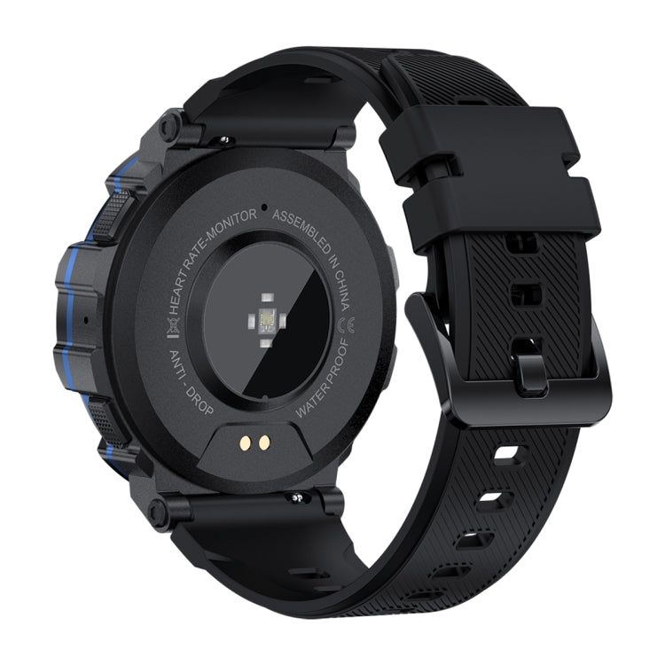 PG666 1.39 inch TFT Screen Bluetooth Call Smart Watch, Support Heart Rate / Blood Pressure Monitoring(Black Blue) by buy2fix