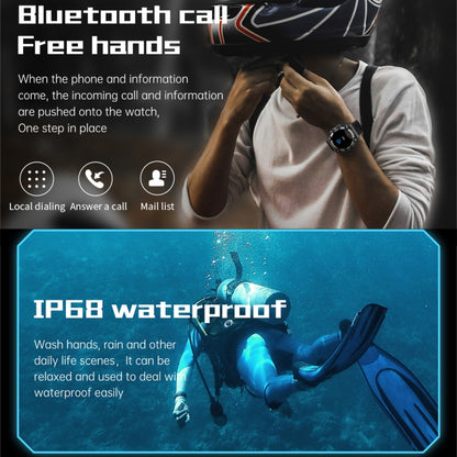 PG666 1.39 inch TFT Screen Bluetooth Call Smart Watch, Support Heart Rate / Blood Pressure Monitoring(Black Blue) by buy2fix