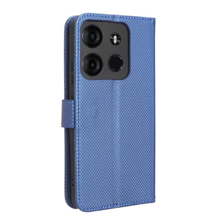 For Tecno Spark Go 2023 Diamond Texture Leather Phone Case(Blue) by buy2fix