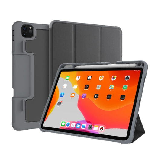 For iPad Pro 11 2022 / 2021 / 2020 Mutural Horizontal Flip Leather Tablet Case with Holder & Pen Slot(Black) - iPad Pro 11 (2022/2021) Cases by Mutural | Online Shopping UK | buy2fix