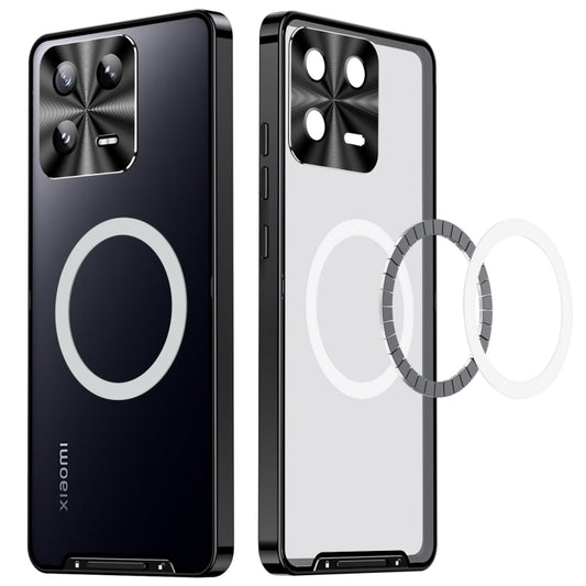 For Xiaomi 13 MagSafe Magnetic Frosted Metal Phone Case(Black) - Xiaomi Cases by buy2fix | Online Shopping UK | buy2fix