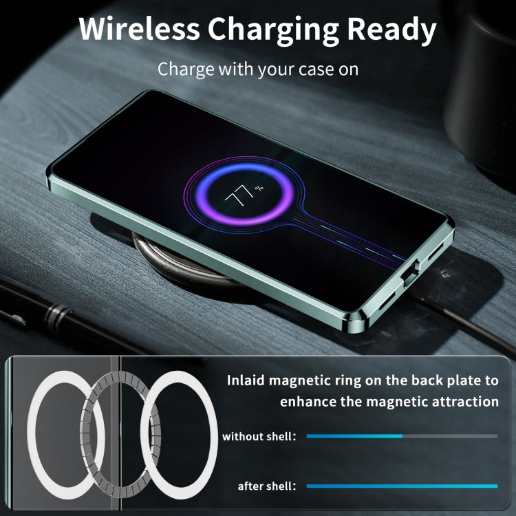 For Xiaomi 13 MagSafe Magnetic Frosted Metal Phone Case(Green) - Xiaomi Cases by buy2fix | Online Shopping UK | buy2fix