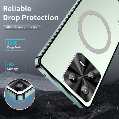 For Xiaomi 13 MagSafe Magnetic Frosted Metal Phone Case(Green) - Xiaomi Cases by buy2fix | Online Shopping UK | buy2fix