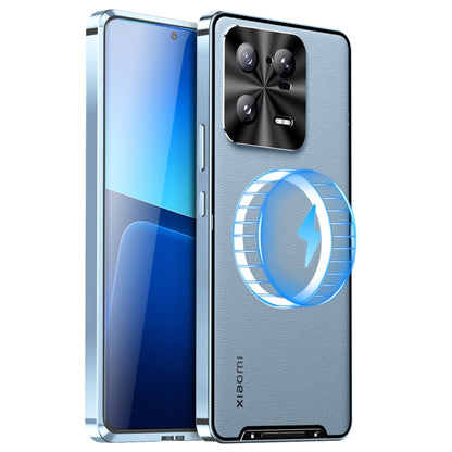 For Xiaomi 13 Pro MagSafe Magnetic Frosted Metal Phone Case(Blue) - Xiaomi Cases by buy2fix | Online Shopping UK | buy2fix