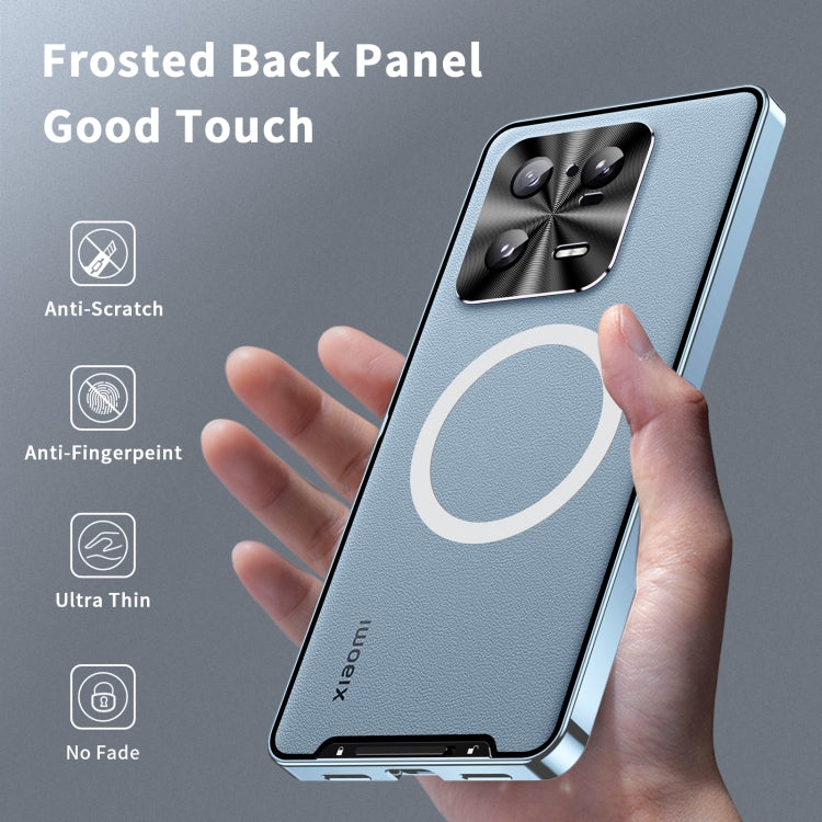 For Xiaomi 13 Pro MagSafe Magnetic Frosted Metal Phone Case(Blue) - Xiaomi Cases by buy2fix | Online Shopping UK | buy2fix