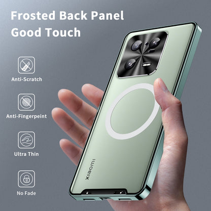For Xiaomi 13 Pro MagSafe Magnetic Frosted Metal Phone Case(Green) - Xiaomi Cases by buy2fix | Online Shopping UK | buy2fix