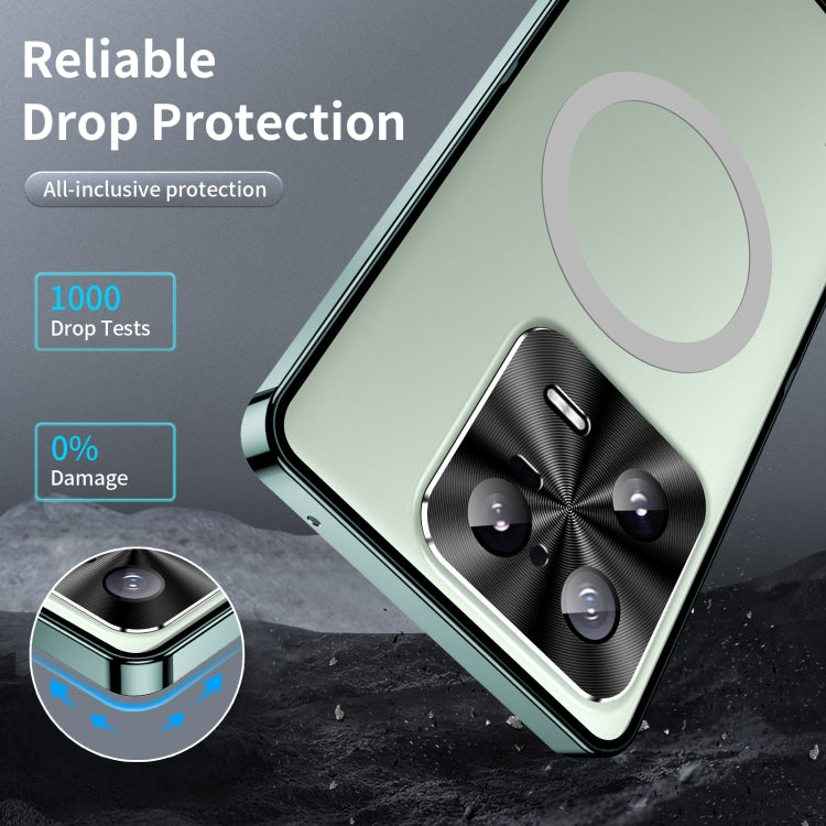 For Xiaomi 13 Pro MagSafe Magnetic Frosted Metal Phone Case(Green) - Xiaomi Cases by buy2fix | Online Shopping UK | buy2fix