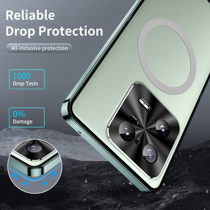 For Xiaomi 13 Pro MagSafe Magnetic Frosted Metal Phone Case(Green) - Xiaomi Cases by buy2fix | Online Shopping UK | buy2fix