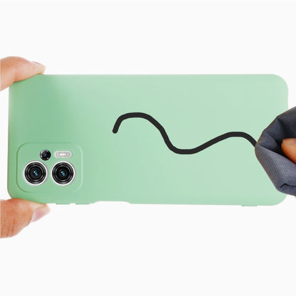 For Motorola Moto G13 / G23 Pure Color Liquid Silicone Shockproof Phone Case(Green) by buy2fix