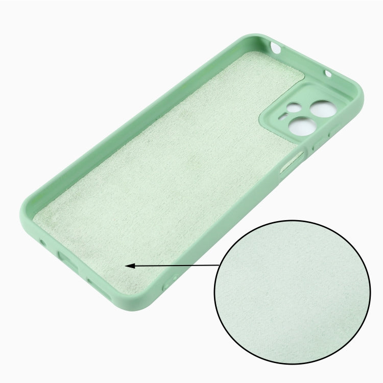 For Motorola Moto G13 / G23 Pure Color Liquid Silicone Shockproof Phone Case(Green) by buy2fix