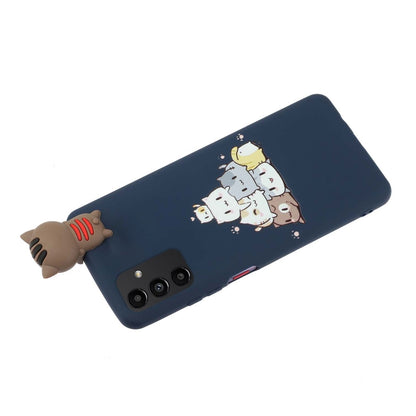 For Samsung Galaxy A14 5G Shockproof Cartoon TPU Phone Case(Stacked Cats) by buy2fix