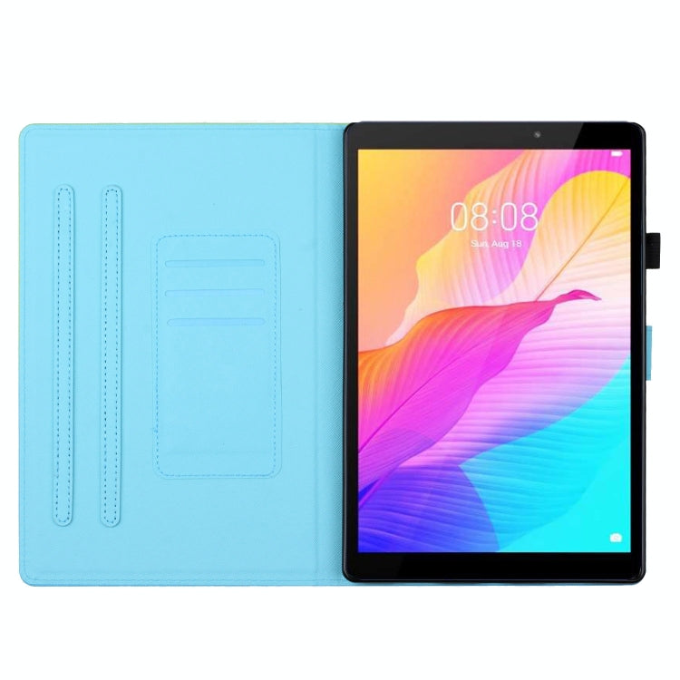 For Lenovo Tab M10 Plus 3rd Gen Coloured Drawing Stitching Smart Leather Tablet Case(Elephant) by buy2fix