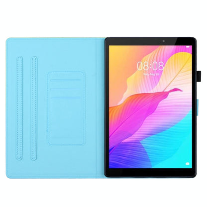 For Lenovo Tab M10 Plus 3rd Gen Coloured Drawing Stitching Smart Leather Tablet Case(Elephant) by buy2fix