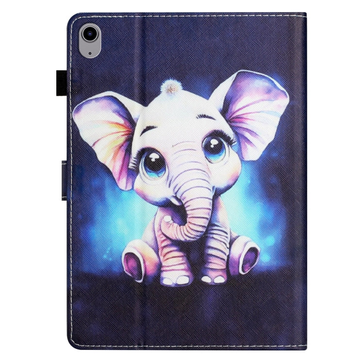 For Lenovo Tab P11 J606F Coloured Drawing Stitching Smart Leather Tablet Case(Elephant) - Lenovo by buy2fix | Online Shopping UK | buy2fix